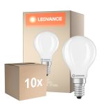 Fordelspakke 10x Ledvance Classic LED E14 Kugle Filament 5.9W 806lm - 827 Ekstra Varm Hvid | Dæmpbar - Erstatter 60W