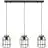 Brilliant Gwen Pendel Lampe Metal Træ Sort | Egnet til 3x E27
