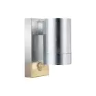 Nordlux Tin Vægbelysning Metal og Glas Grå | 76mm - IP54 - Egnet til GU10 - Bevægelses- og Lyssensor 