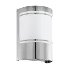 Eglo Vægbelysning Cerno 2 Rustfrit Stål | IP44 - Egnet til 1x E27 - Lyssensor